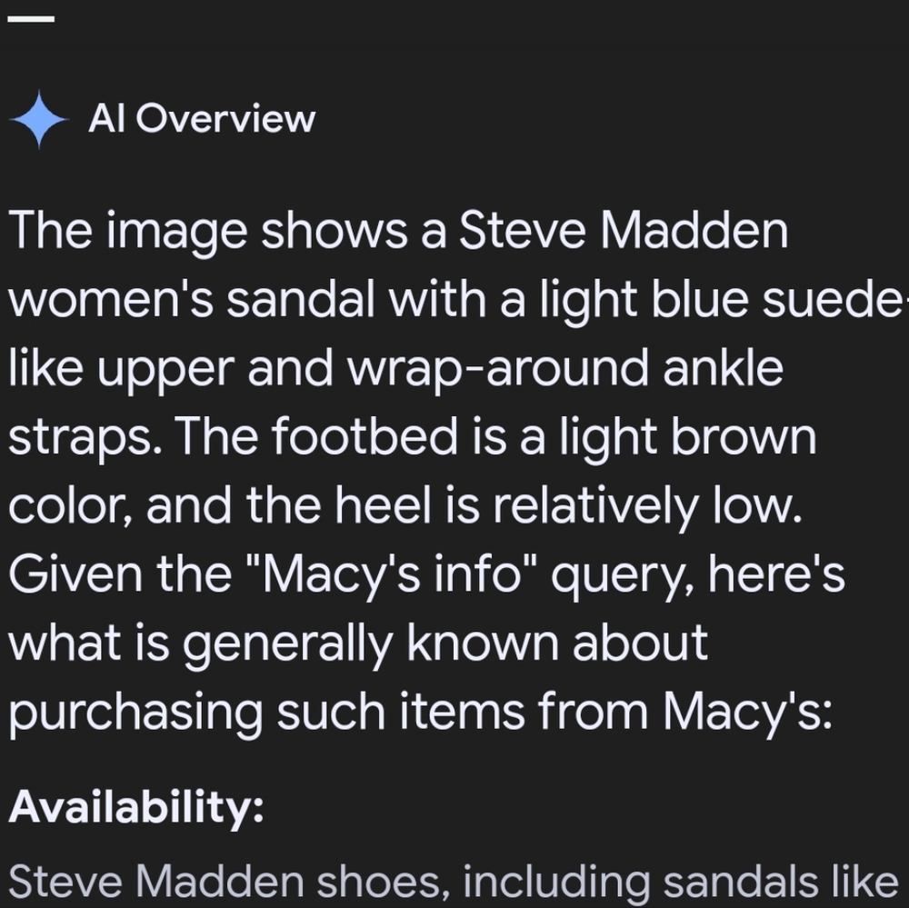 Steve Madden Blue Suede Lace-Up Sandals - Picture 7 of 7